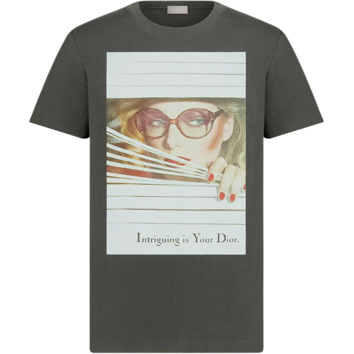 

Футболка с винтажным принтом 2010-х DIOR, черный