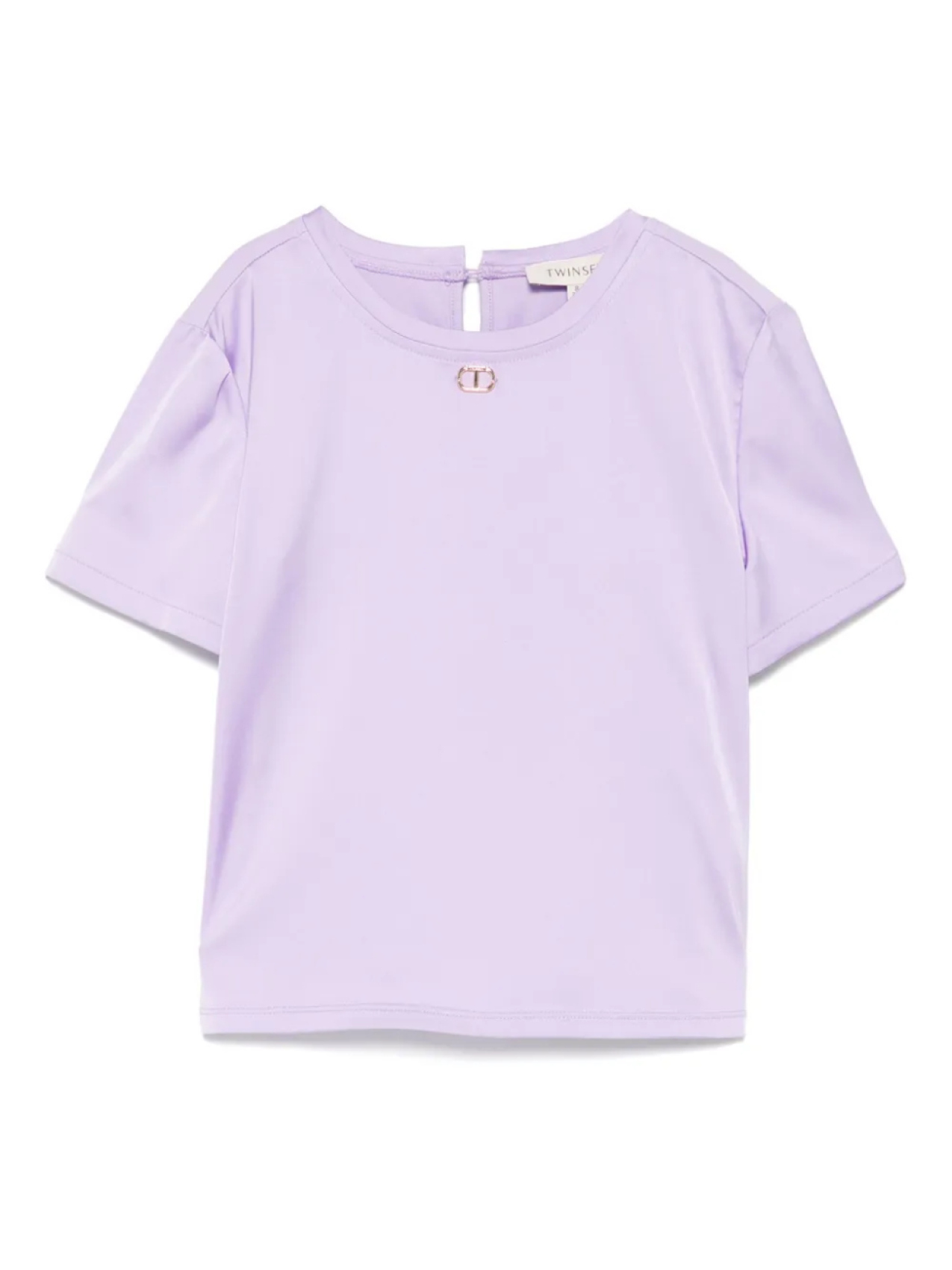 

Футболка со вставками TWINSET Kids, фиолетовый