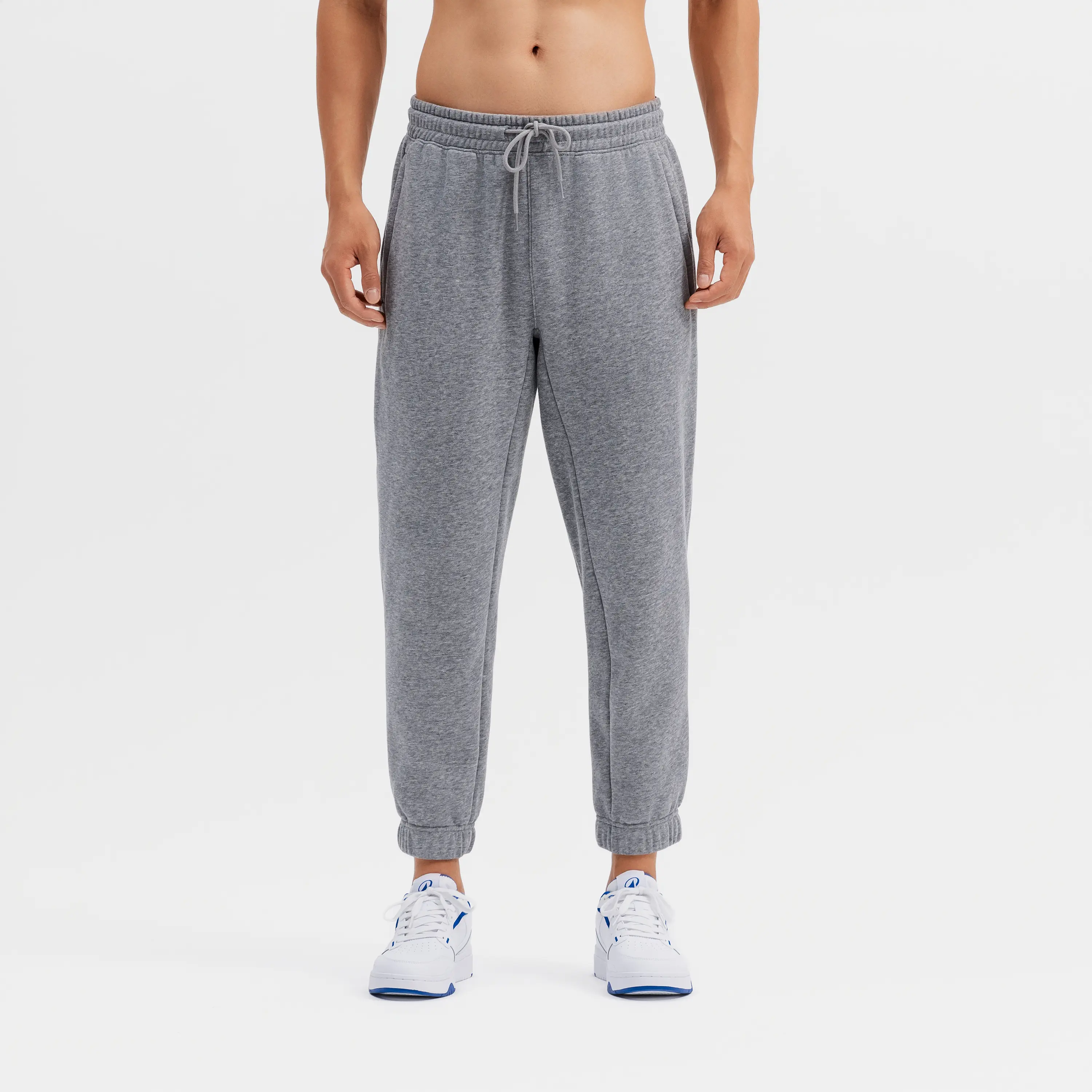 

Мужские базовые флисовые спортивные брюки прямого кроя Domyos