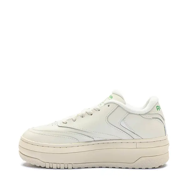 Кроссовки Womens Reebok Club C Extra Athletic Shoe, цвет Chalk/Green