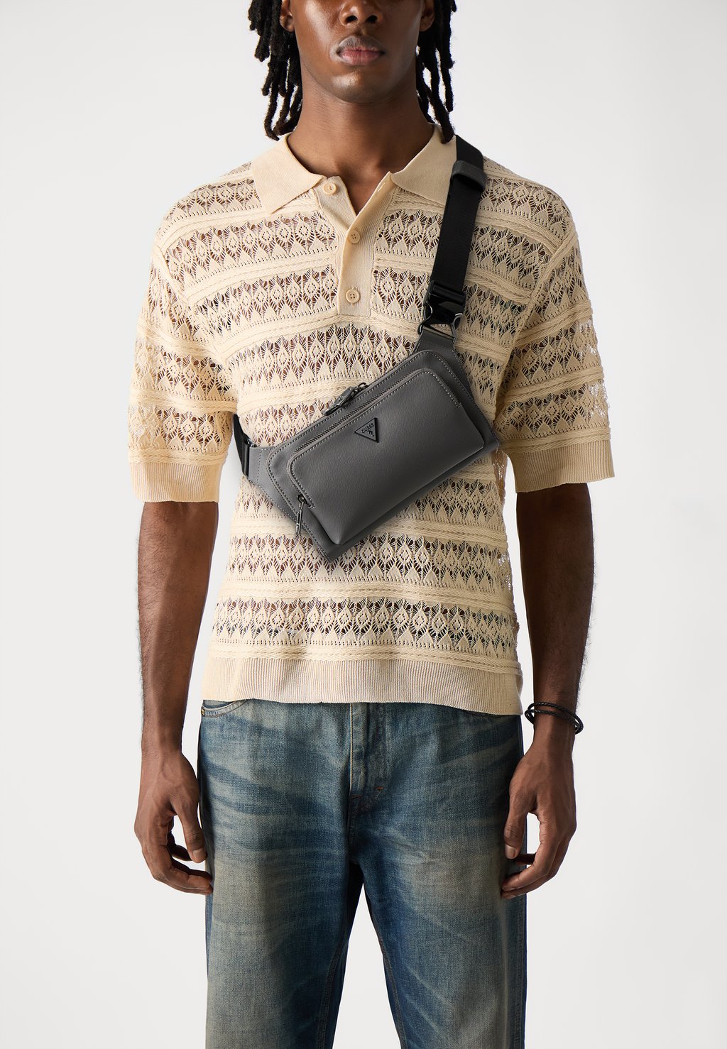 

Поясная сумка MILANO FLAT BUMBAG Guess, темно-серый
