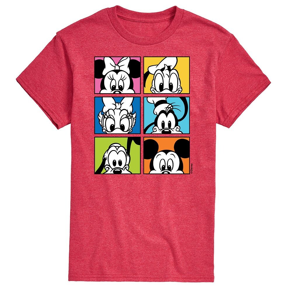 

Мужская футболка с рисунком «Друзья» Disney's Mickey Mouse, красный