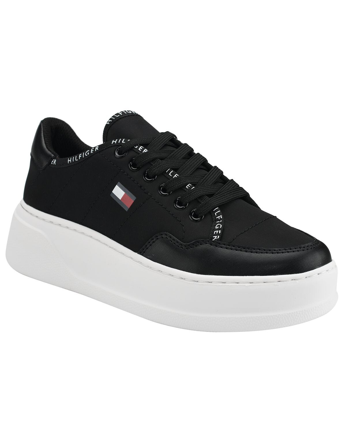 Женские легкие кроссовки на шнуровке Grazie Tommy Hilfiger, черный