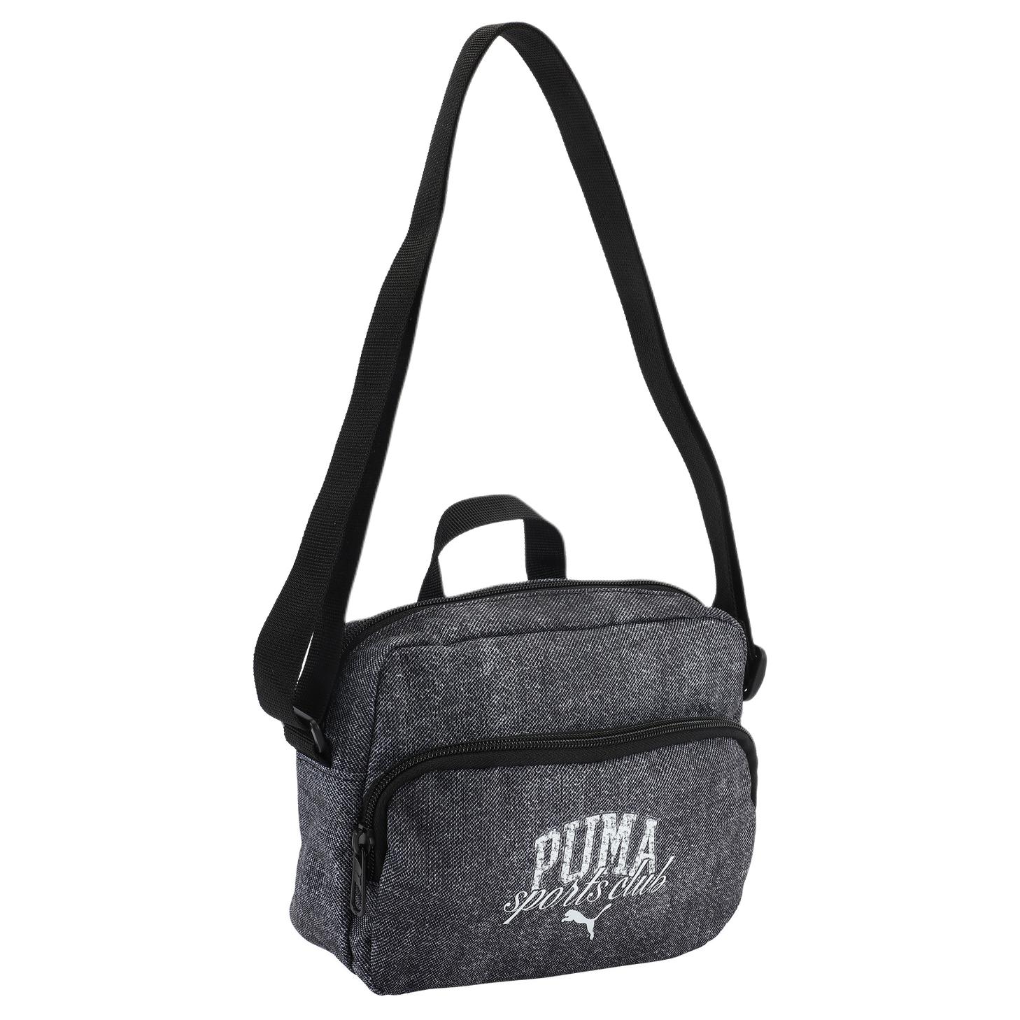 

PUMA Тканевая наплечная сумка унисекс черная, Black