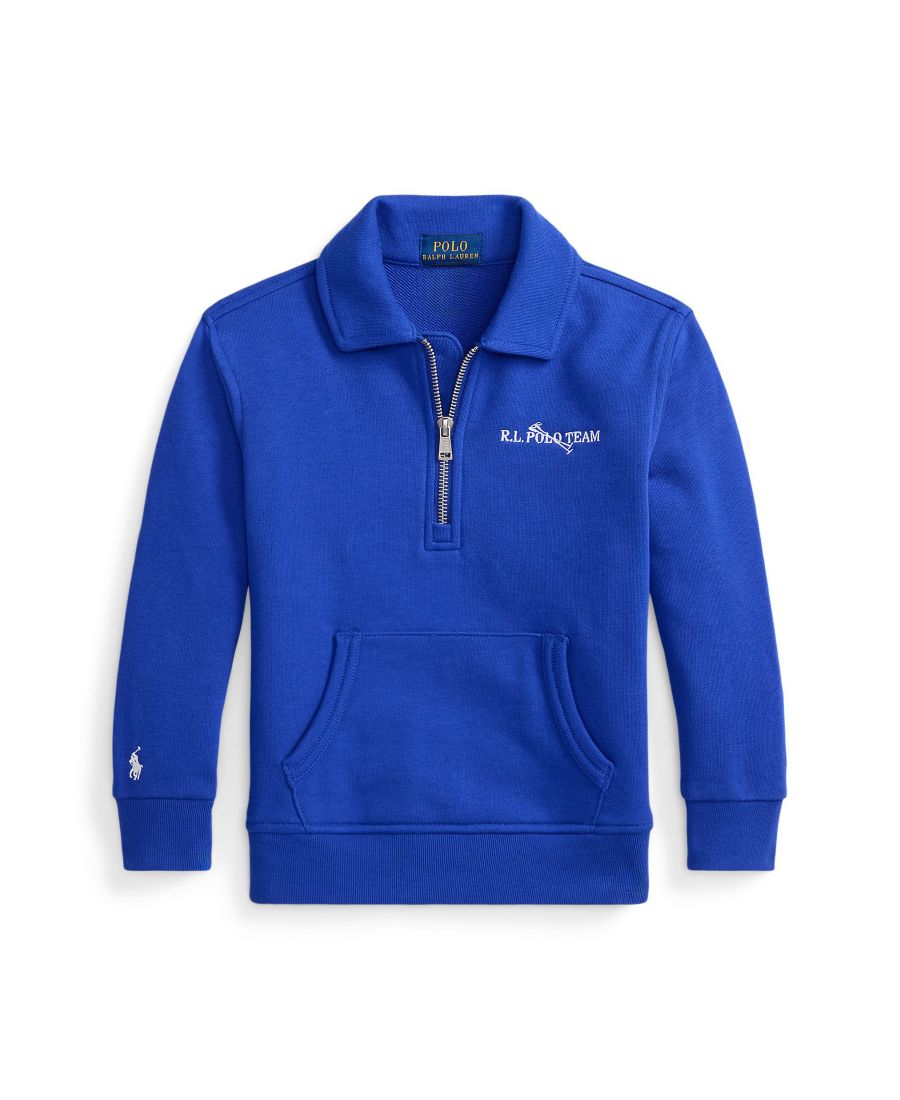 

Толстовка с воротником "Терри" для мальчиков 2-7 лет, поло Polo Ralph Lauren, New Sapphire