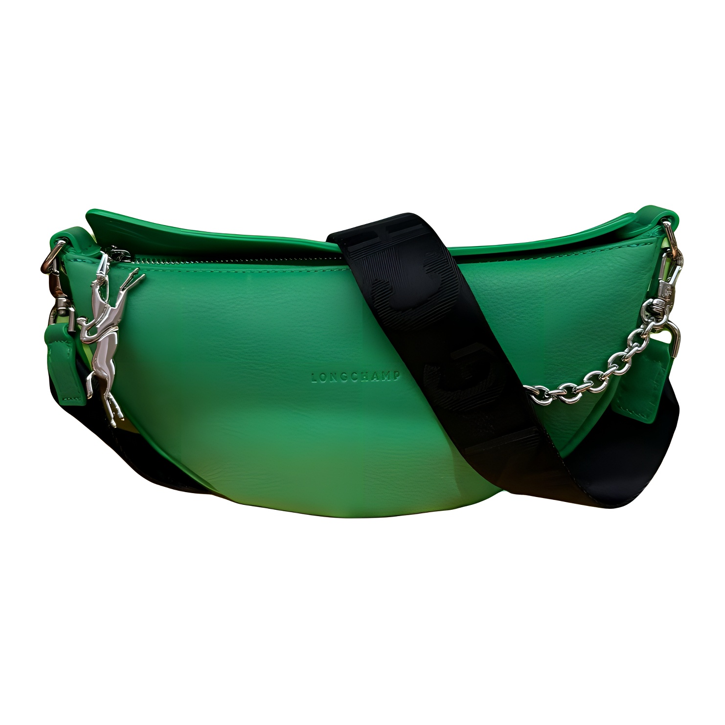 

Кожаная сумка-кроссбоди LONGCHAMP с тисненым логотипом