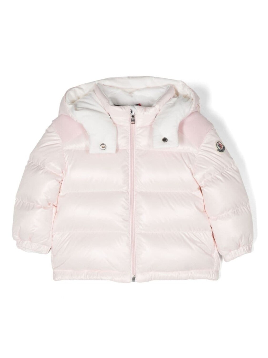 

Moncler Enfant пуховик Valya с нашивкой-логотипом, розовый