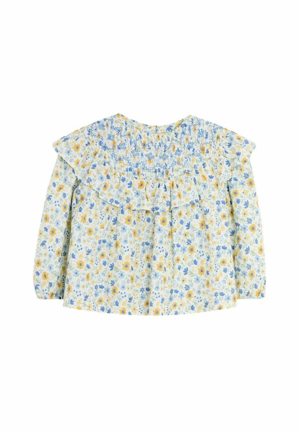 

Блуза REGULAR FIT-SMOCKED RUFFLE JoJo Maman Bébé, белый