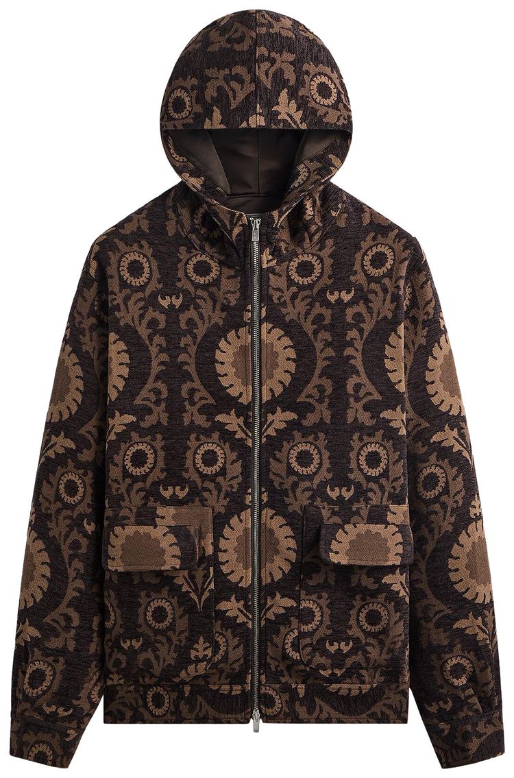 

Толстовка на молнии Kith Chenille Tapestry Selfridge, коричневый