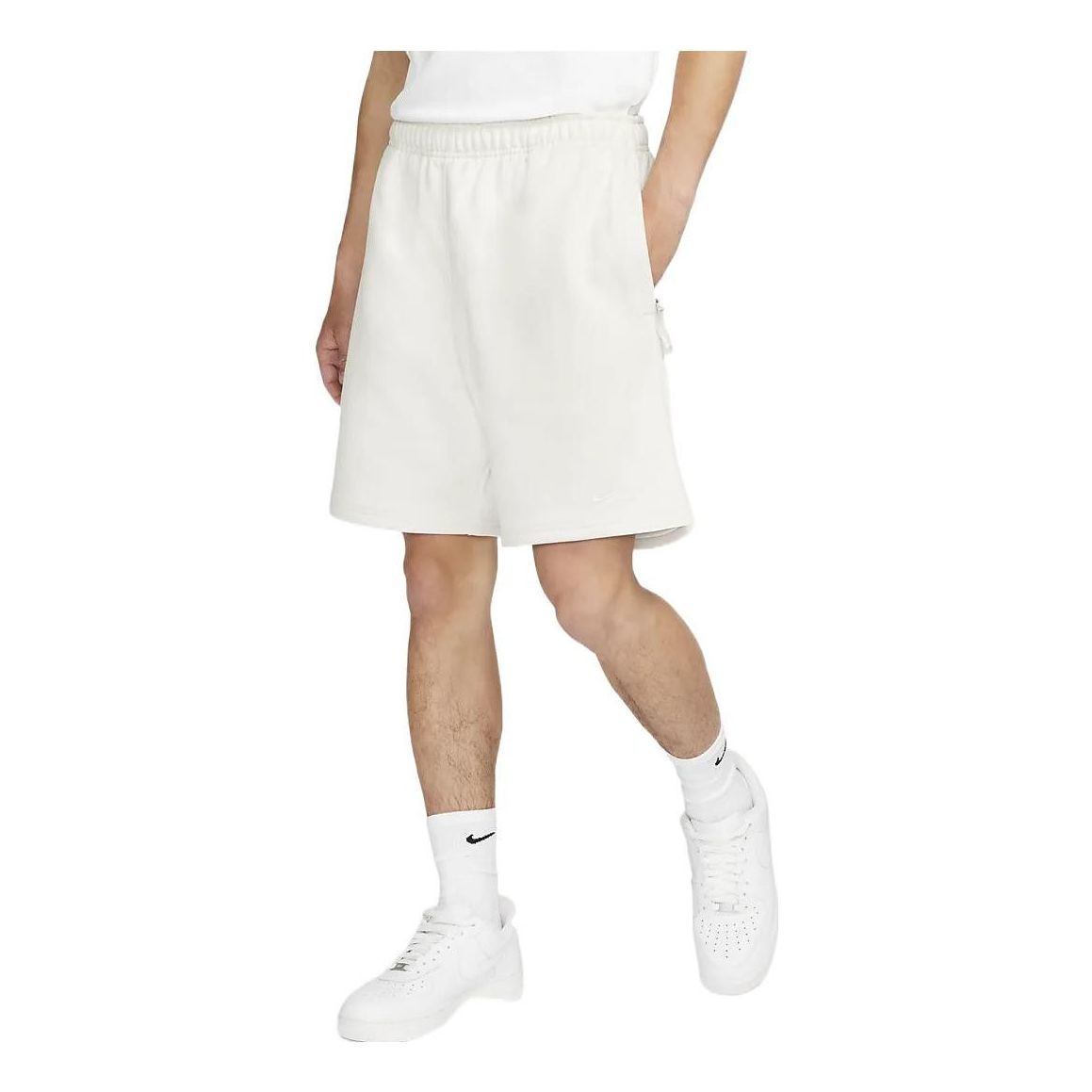 

Шорты Nike Solid Color Logo Straight Loose Casual Shorts Unisex White DV3056-030, белый