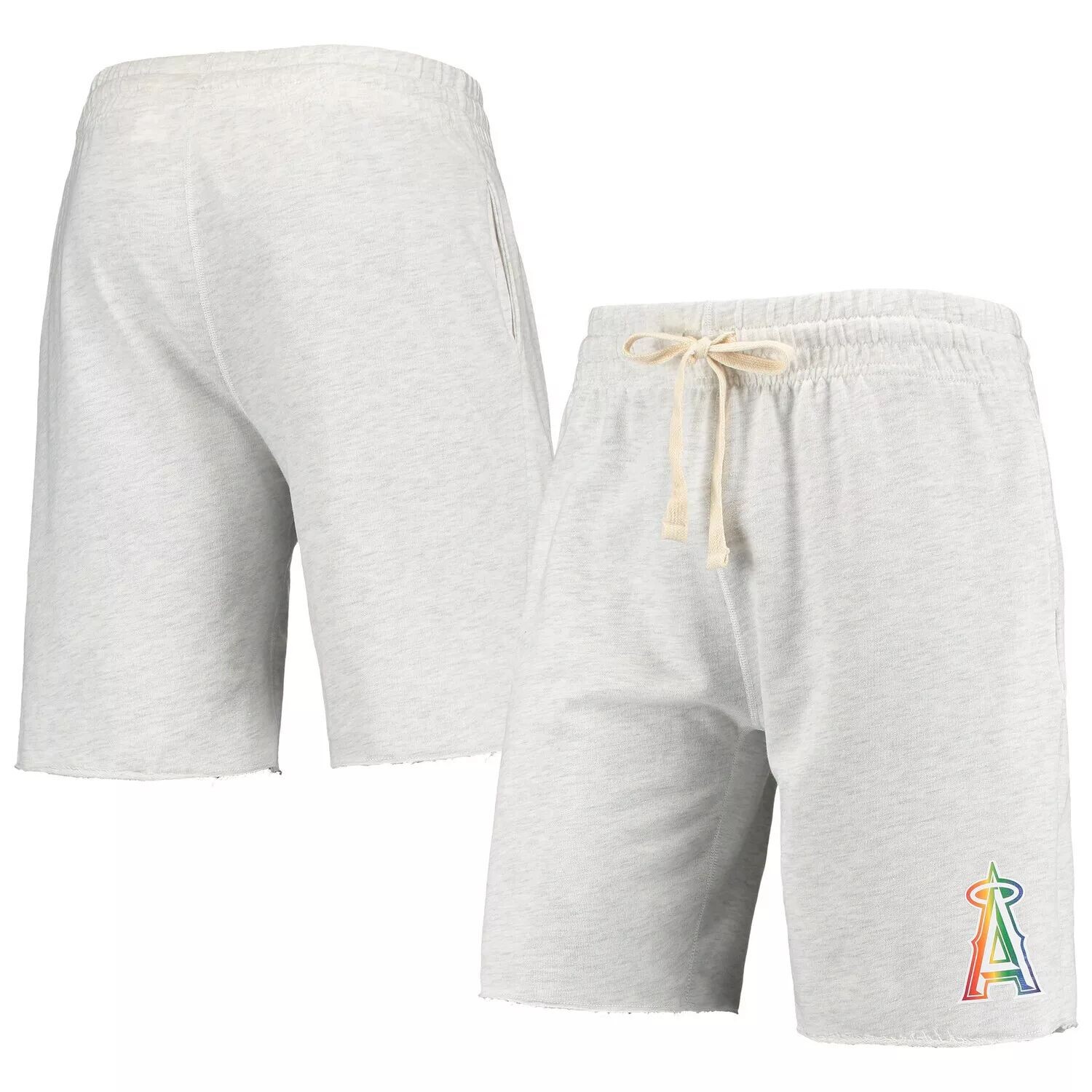 

Мужские шорты Concepts Sport Oatmeal Los Angeles Angels Mainstream с логотипом Terry Tri-Blend