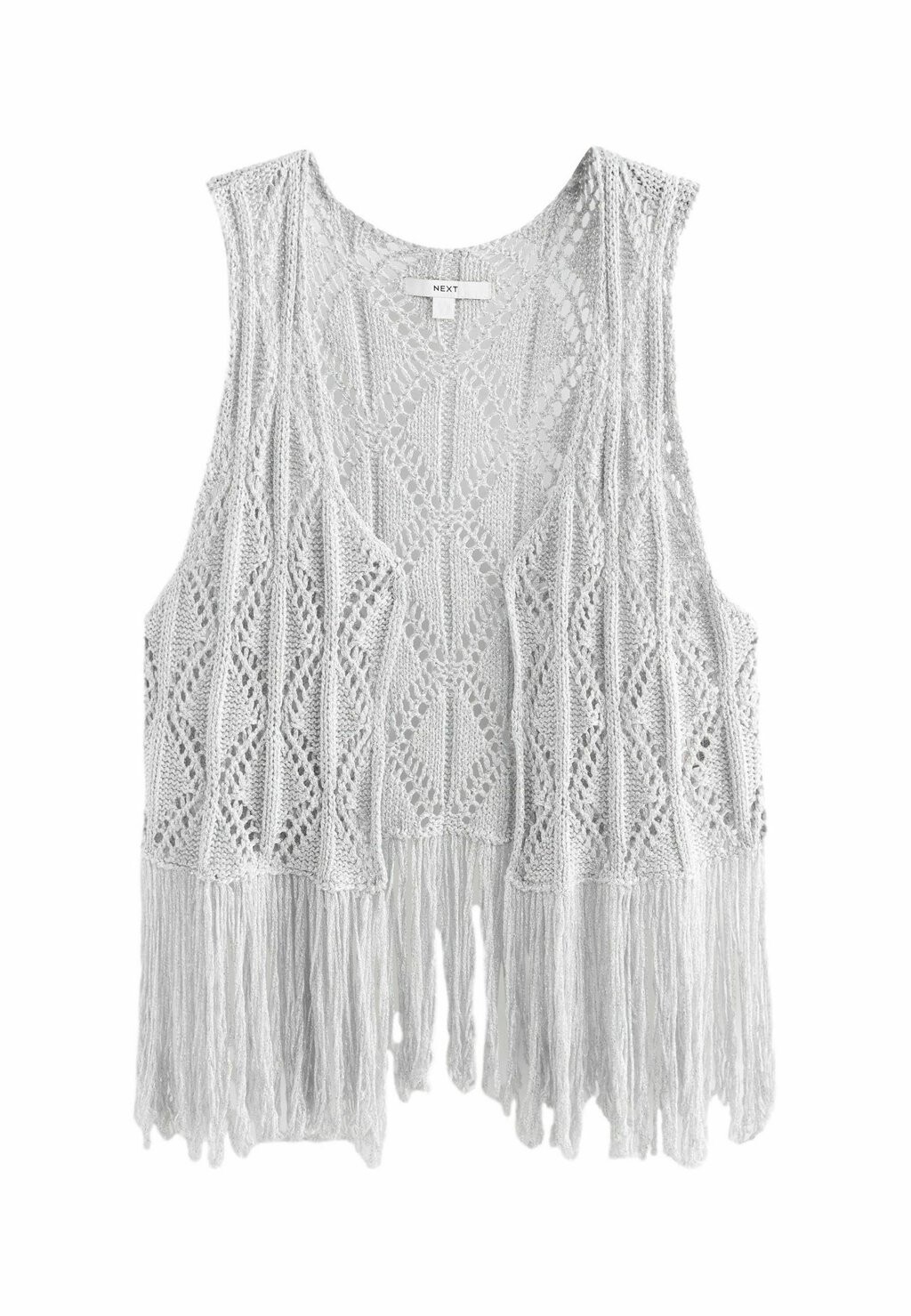 

Жилет Fringed Regular Fit Next, серебро