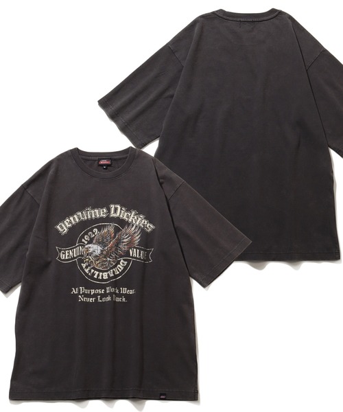 

Футболка с коротким рукавом, свободного кроя, с вышивкой и принтом Dickies, черный