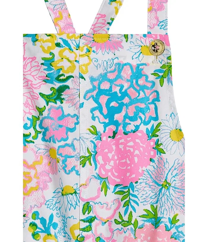 Платье-комбинезон с цветочным принтом Varney Overalls Dress Lilly Pulitzer Kids, Multi Lilly Garden — фото 3