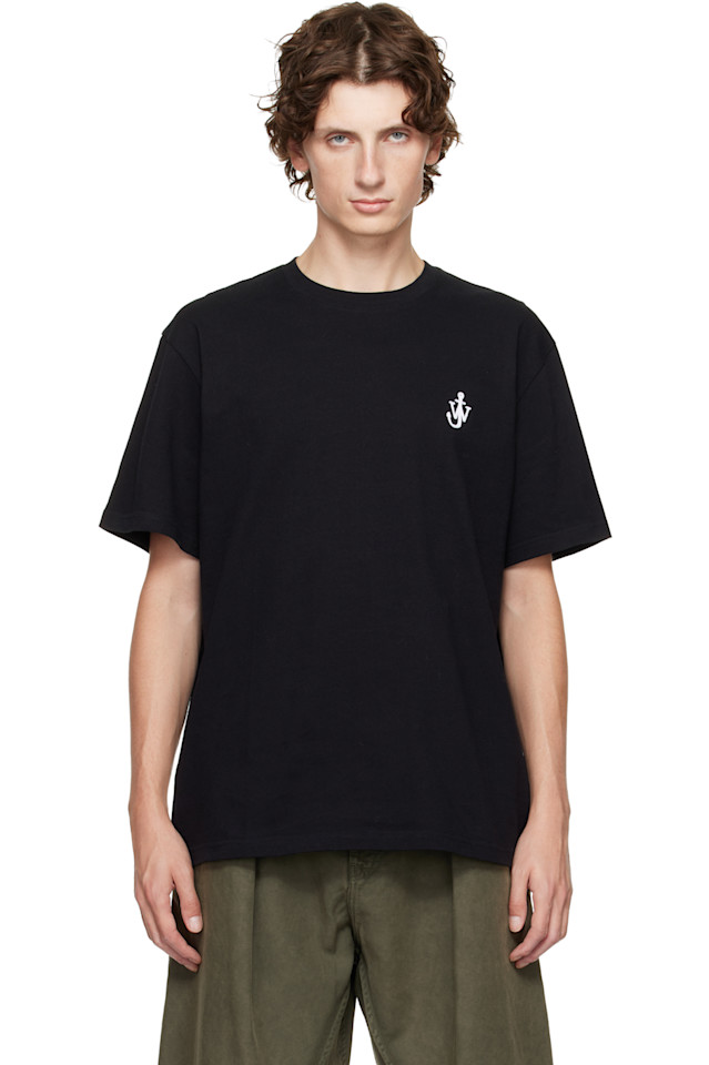 

Футболка с вышивкой в виде якоря Jw Anderson, черный