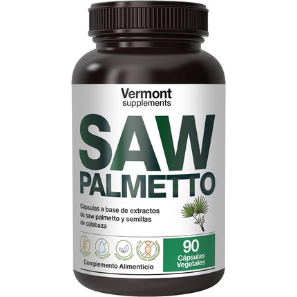 

SAW Palmetto 90 капсул с экстрактом Saw Palmetto и семенами тыквы - Идеально подходит для здоровья почек и лечения раздражения - Эквивалент 1000 мг сырой травы - Vermont Supplements