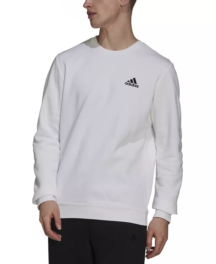 

Мужская флисовая толстовка Feel Cozy Essentials Classic-Fit с вышитым логотипом adidas, белый