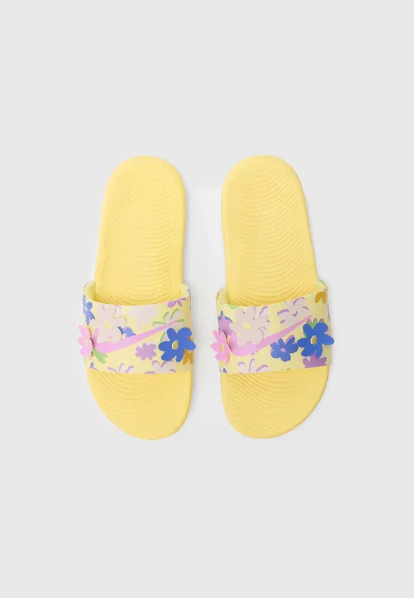 Сланцы Nike Performance Kawa slide pool, мягкий жёлтый/пурпурный/красный ил/сапфир — фото 4