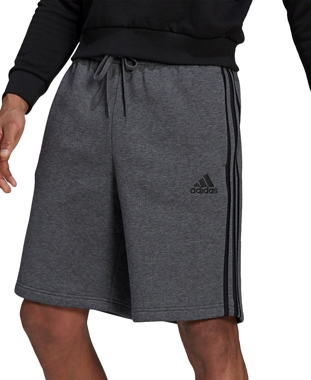 

Мужские флисовые шорты с тремя полосками шириной 10 дюймов adidas