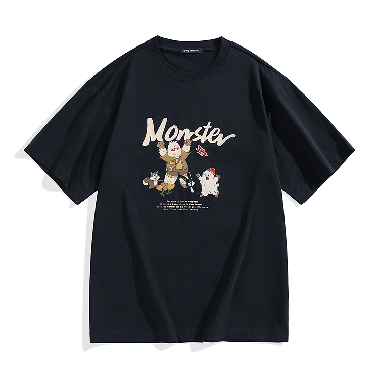 

Футболка с коротким рукавом Men's PEACEBIRD MEN, темно-синий, batch 1