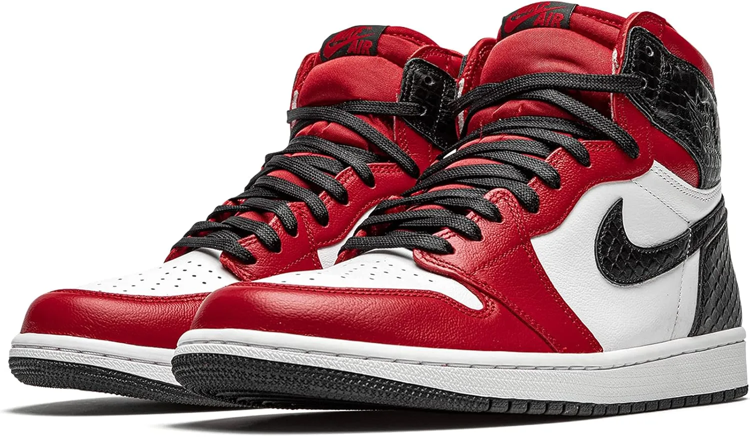 Кроссовки для бега по пересеченной местности Nike Air Jordan 1 Retro High OG унисекс, белый/черный/красный — фото 2
