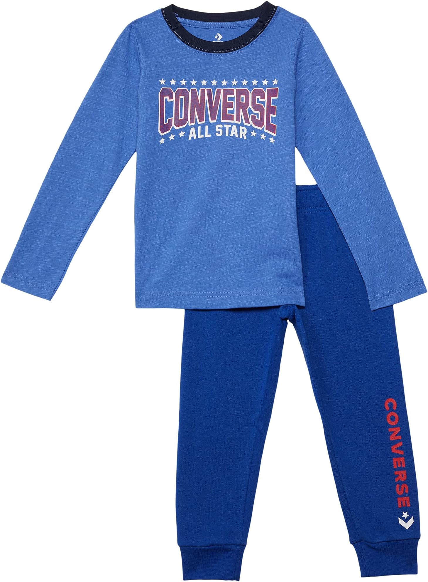 

Детский набор Converse Star Joggers & Long Sleeve Tee, цвет Ozone Blue