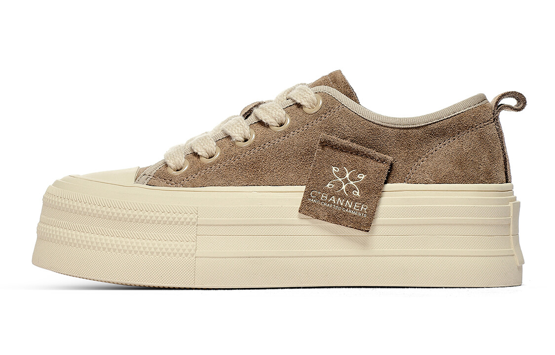 

Кроссовки C°BANNER Skateboarding Shoes Women's Low-top Light Brown, коричневый