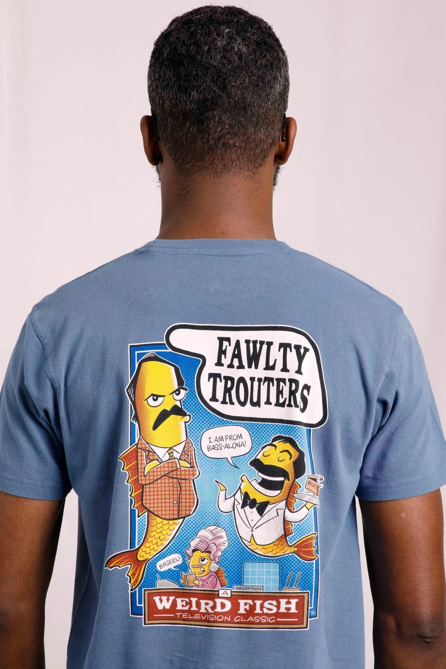 

Футболка художника Fawlty Trouters Weird Fish, синий