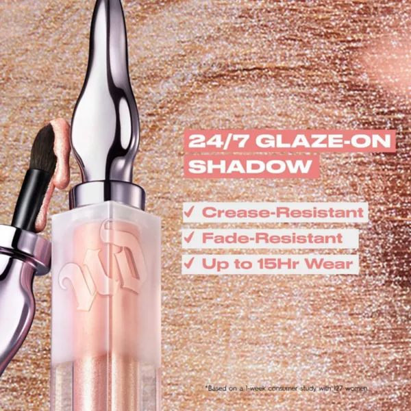 24/7 блестящие жидкие тени для век с эффектом глазури Urban Decay, цвет sugar twist — фото 4