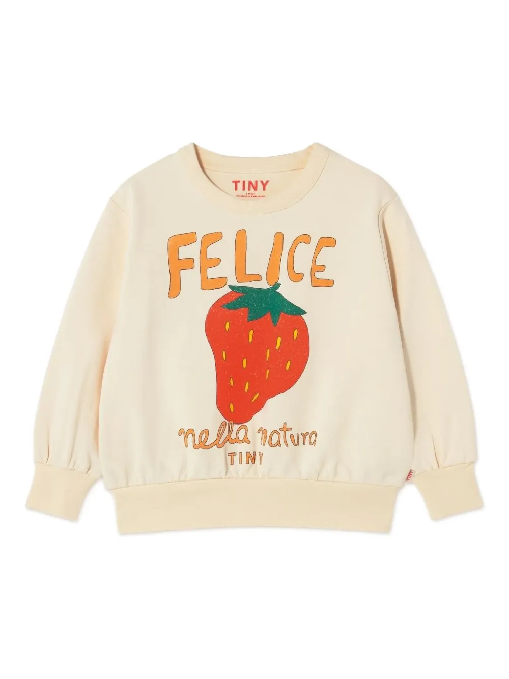 

Толстовка с принтом Tiny Cottons, нейтральный