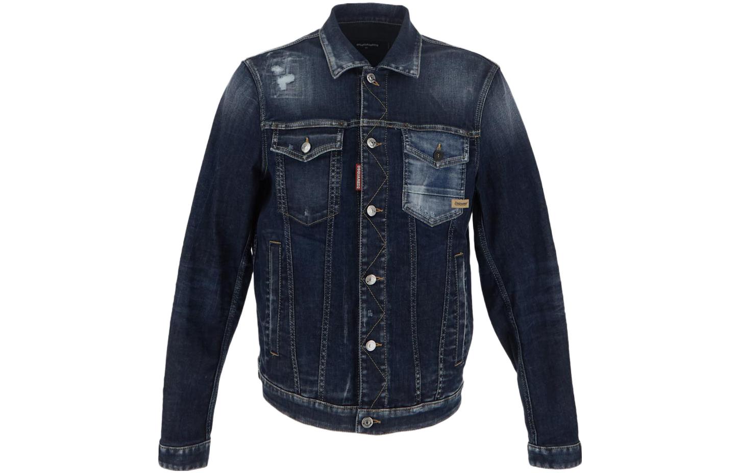 

DSQUARED 2 Джинсовая куртка мужская синяя FW22, Blue