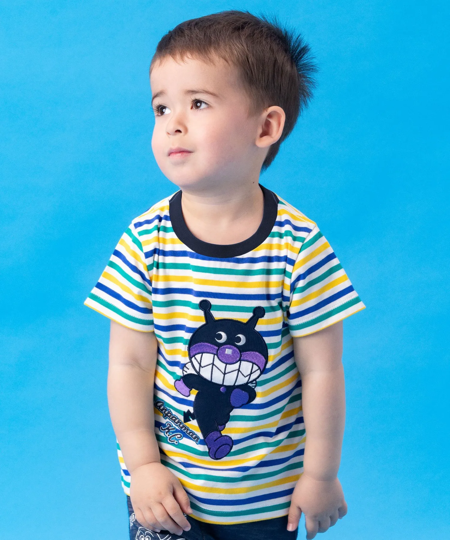 Футболка с аппликацией и многослойной отделкой Anpanman Kids Collection, цвет Blue — фото 2