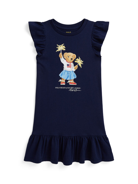 

Платье на каждый день обычный крой 312971136001 Polo Ralph Lauren, синий