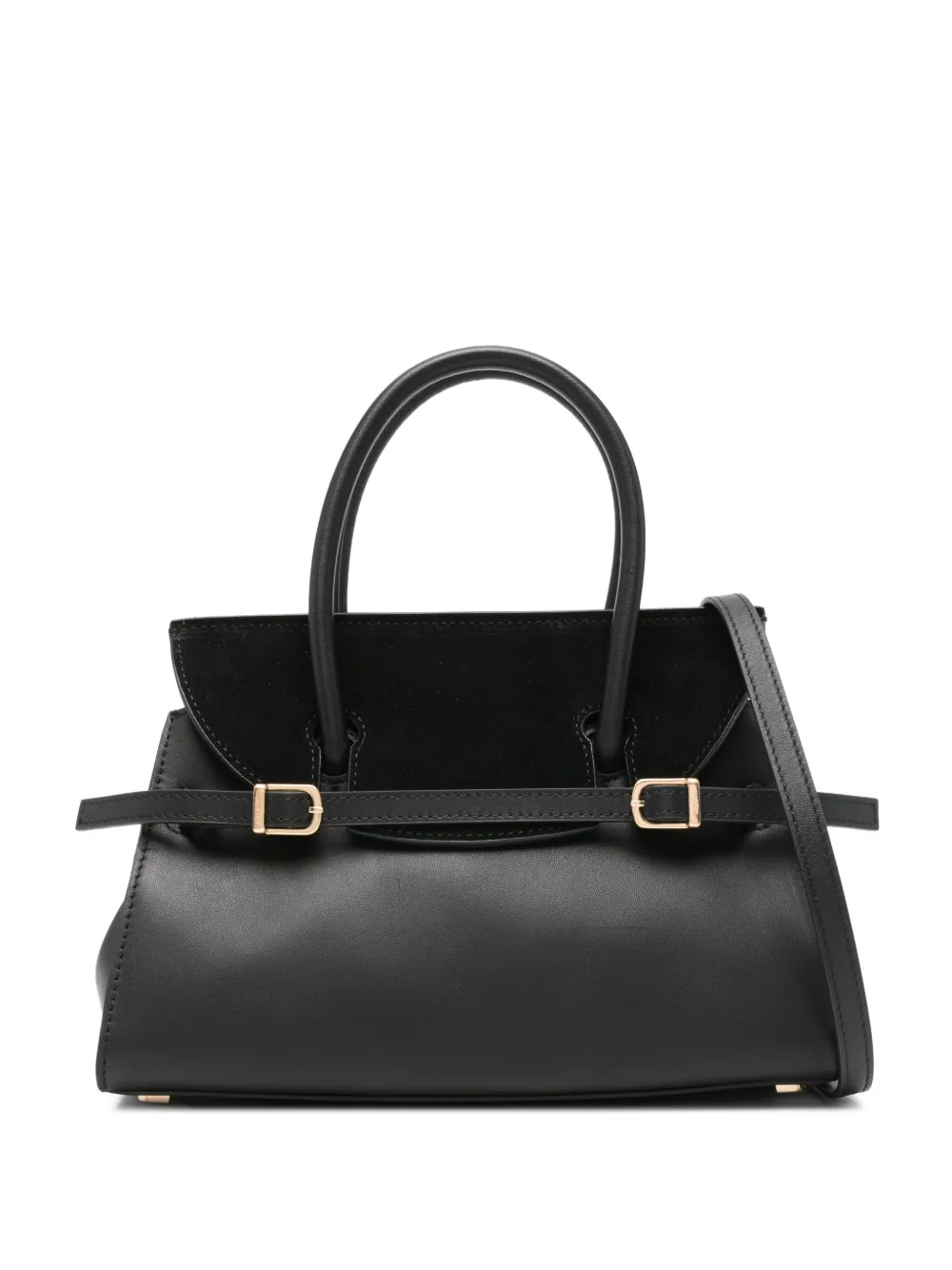 

Сумка-тоут Small River из замши с пряжкой Simkhai, черный