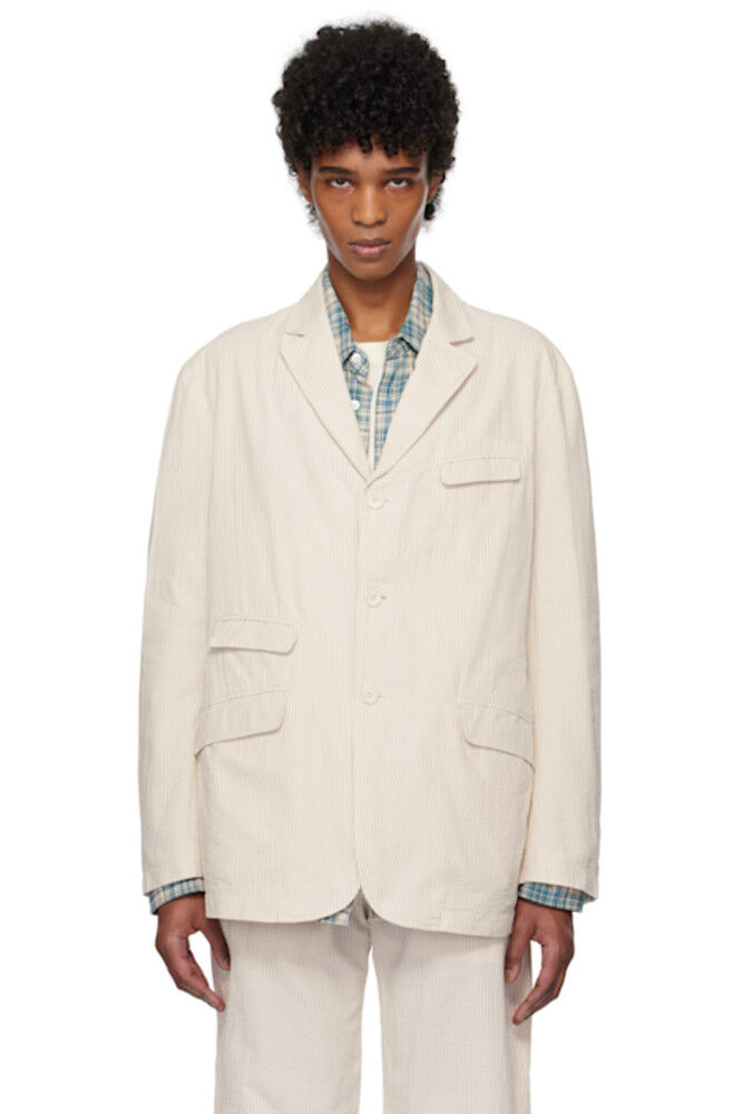 

Блейзер Andover бежево-белого цвета Engineered Garments