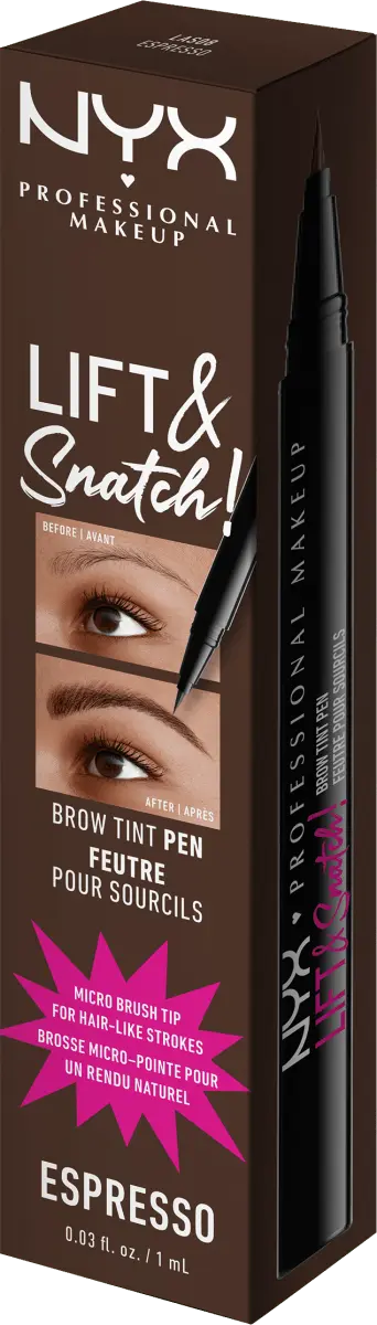 Тинт-карандаш для бровей NYX Professional Makeup Lift & Snatch, оттенок 08 Эспрессо — фото 3
