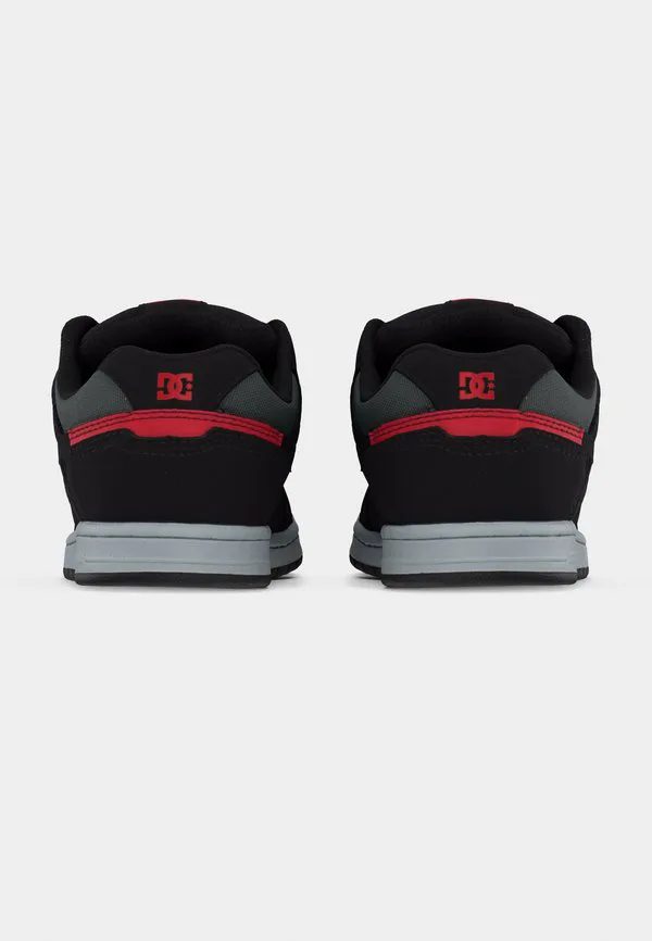 Универсальные скейтерские кроссовки stag Dc Shoes, Black/Grey/Red — фото 4