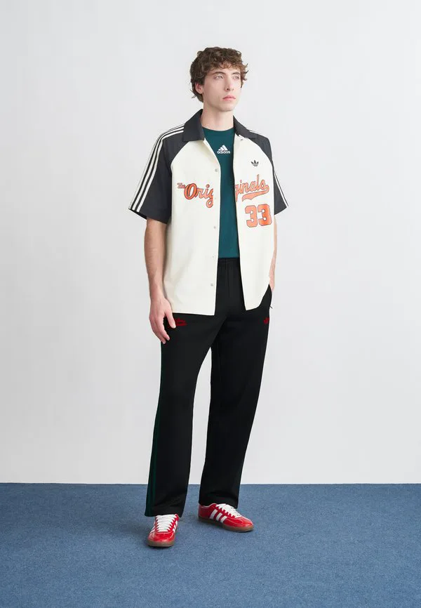 Спортивные штаны спортивные штаны Adidas Originals, Black/Collegiate Green — фото 2