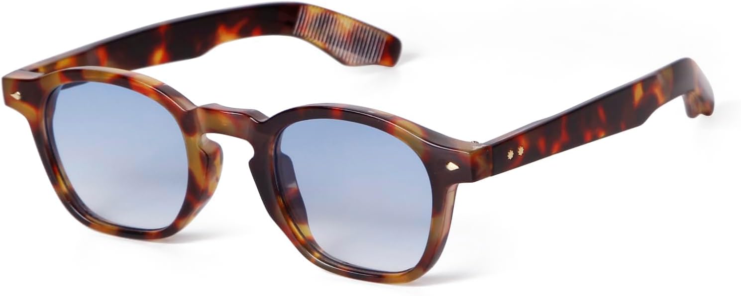 

Солнцезащитные очки SORVINO в стиле ретро, ​​круглые, для мужчин и женщин, винтажные, унисекс, стильные, маленькие круглые, тонированные, 46 мм, Tortoise/Blue Gradient Lens