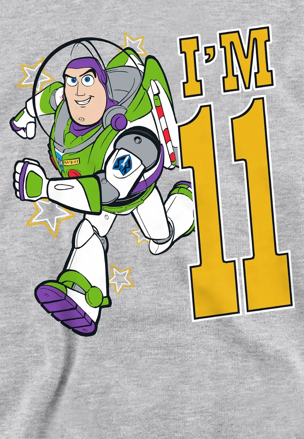 Детская худи Toy Story Birthday Buzz Disney, серый — фото 2