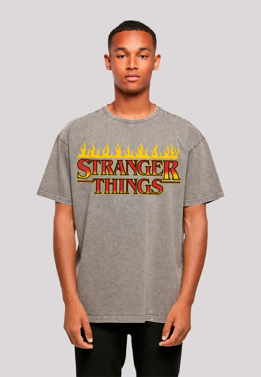 

Футболка F4NT4STIC "Stranger Things Fire Logo Men Netflix TV Series", премиум качество, цвет Asphalt