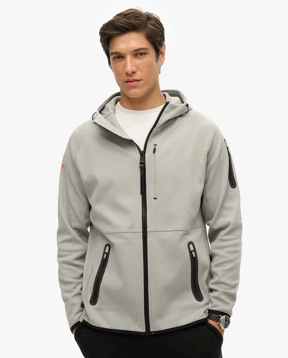 

Мужская толстовка на молнии с логотипом Tech Superdry, серый