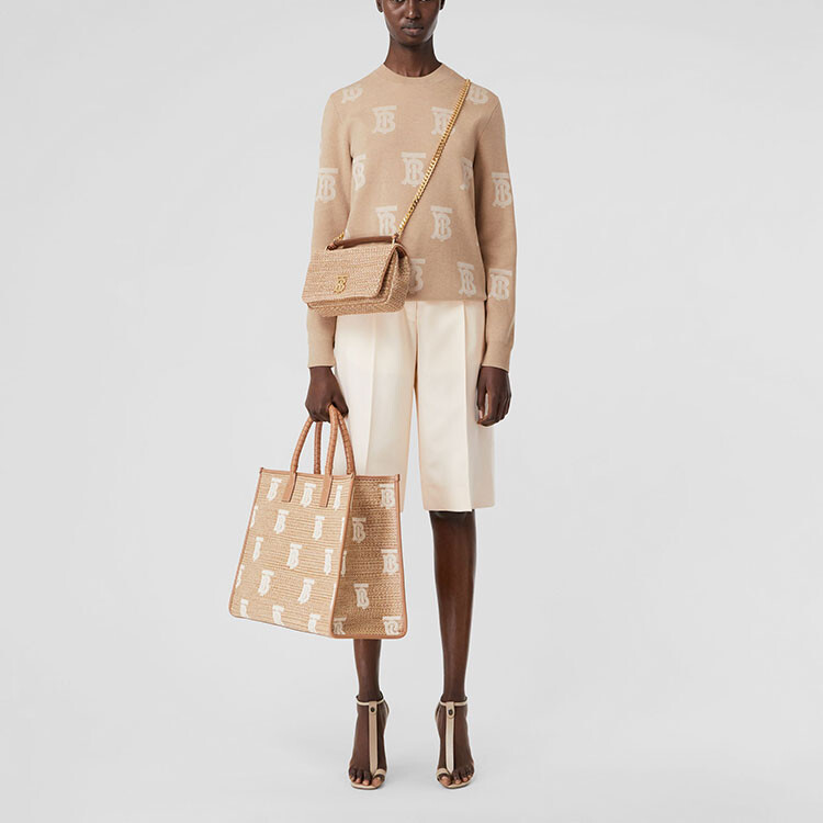 Свитер женский Burberry, светло-коричневый — фото 3