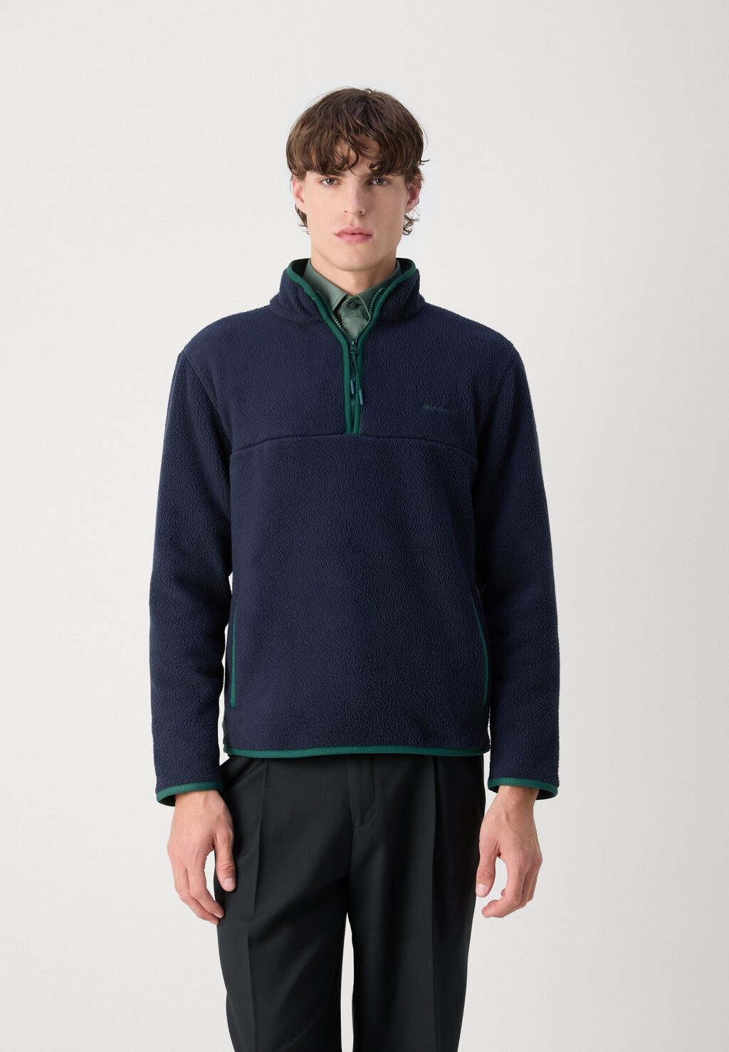 

Флисовый джемпер HALF ZIP GANT, темно-синий