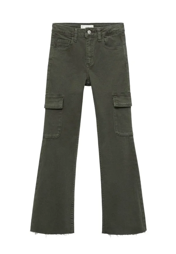 Детские расклешенные джинсы Mango Kids, Evergreen