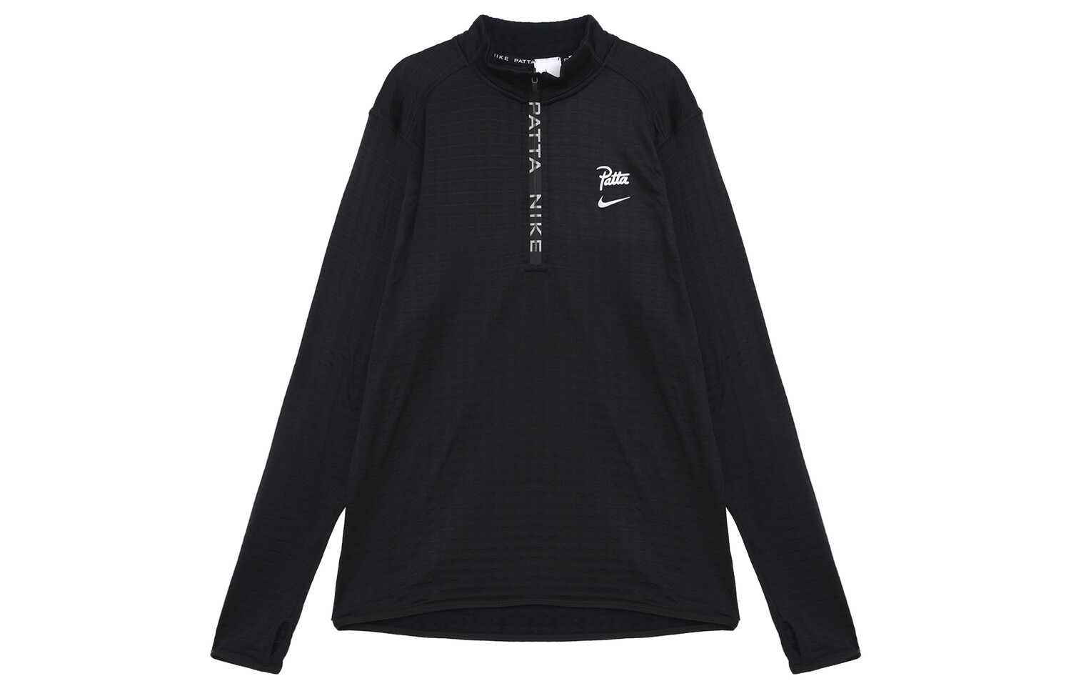 

Свитшот ко-бренда Patta X Patta, унисекс, черный Nike, черный