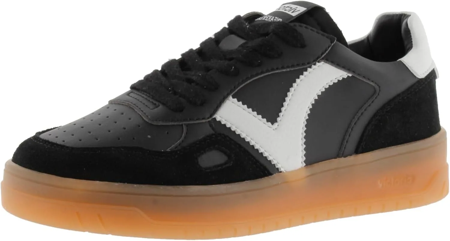 Кроссовки Victoria Low-Top Unisex Seul Leather Effect & Colored & Split Leather Parts in Contrast 1257126 для взрослых, черный