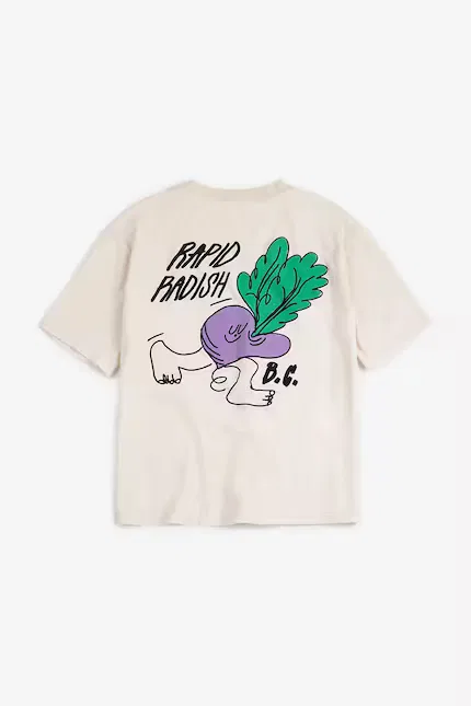 Футболка с коротким рукавом Rapid Radish Bobo Choses, бежевый — фото 3
