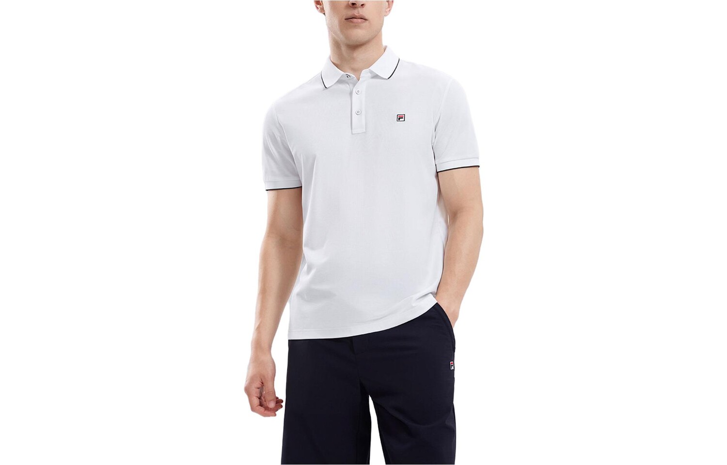 

Рубашка поло мужская белая Fila, белый