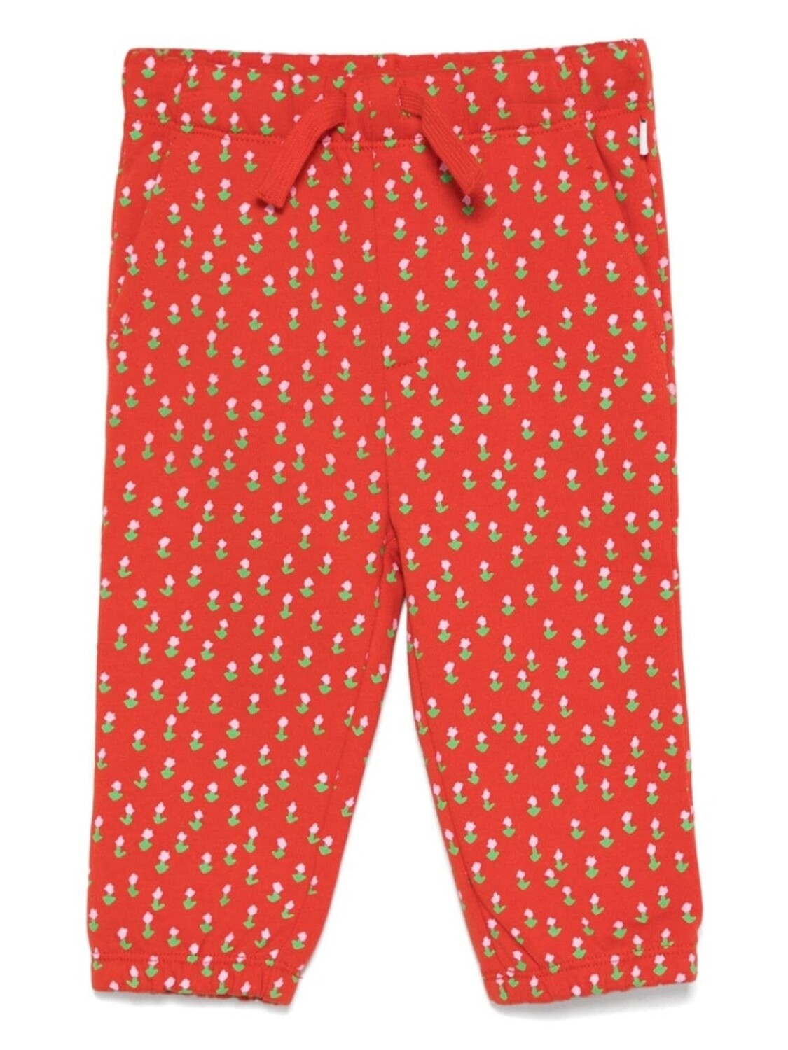 

Спортивные брюки Stella McCartney Kids с цветочным принтом, красный